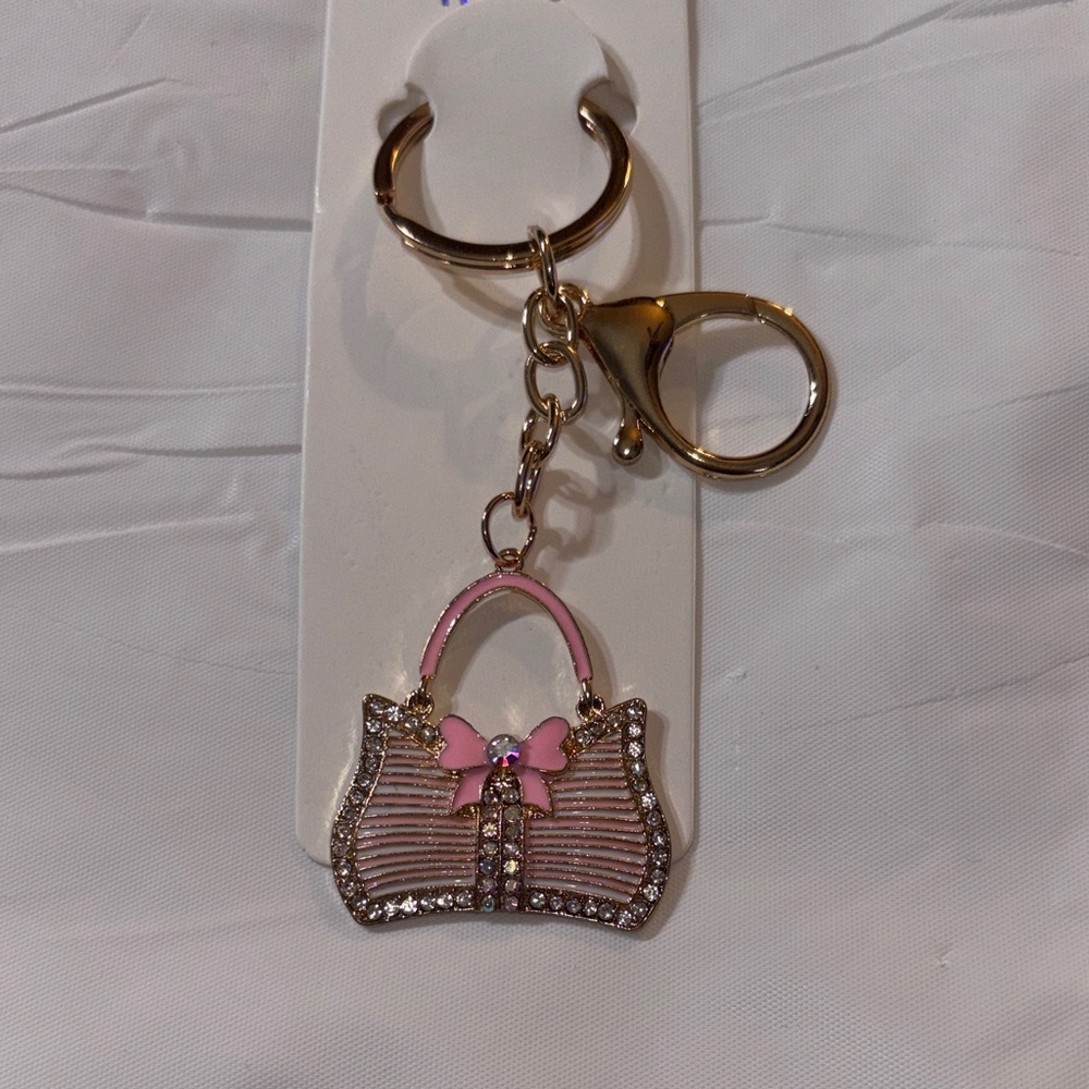 Light Pink Handbag Keychain/Bag Charm